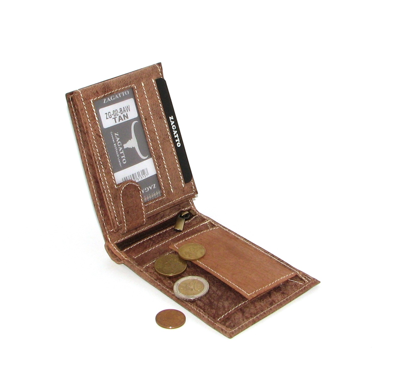 Кошелек мужской Zagatto ZG-02-BAW TAN Кошелек мужской Zagatto ZG-02-BAW TAN